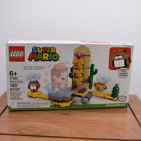 Lego 71363 Desert Pokey 180 Pieces Super Mario Expansion Set Retired New Sealed - Picture 1 of 8